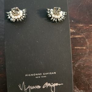 Mignonne gavigan smoky gray pearl studs